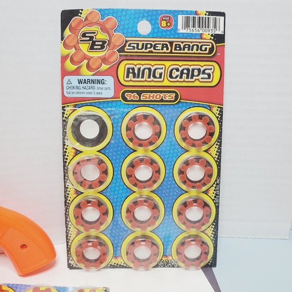 JA-RU Super Bang Cap Shot 8 Shot Ring Caps Toys Gun Jaru Over A 100 Caps - Picture 2 of 8